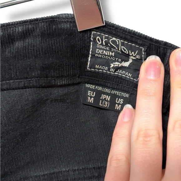 OrSlow Men’s Slim Fit Fatigue Japanese Corduroy Pants in Black Size Medium - Picture 6 of 7